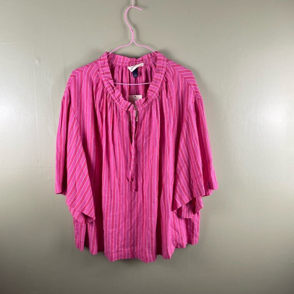 Universal Thread ruffle neck oversized blouse NWT - image 1